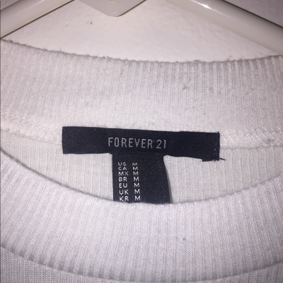 White tank cropped shirt - Picture 2 of 3